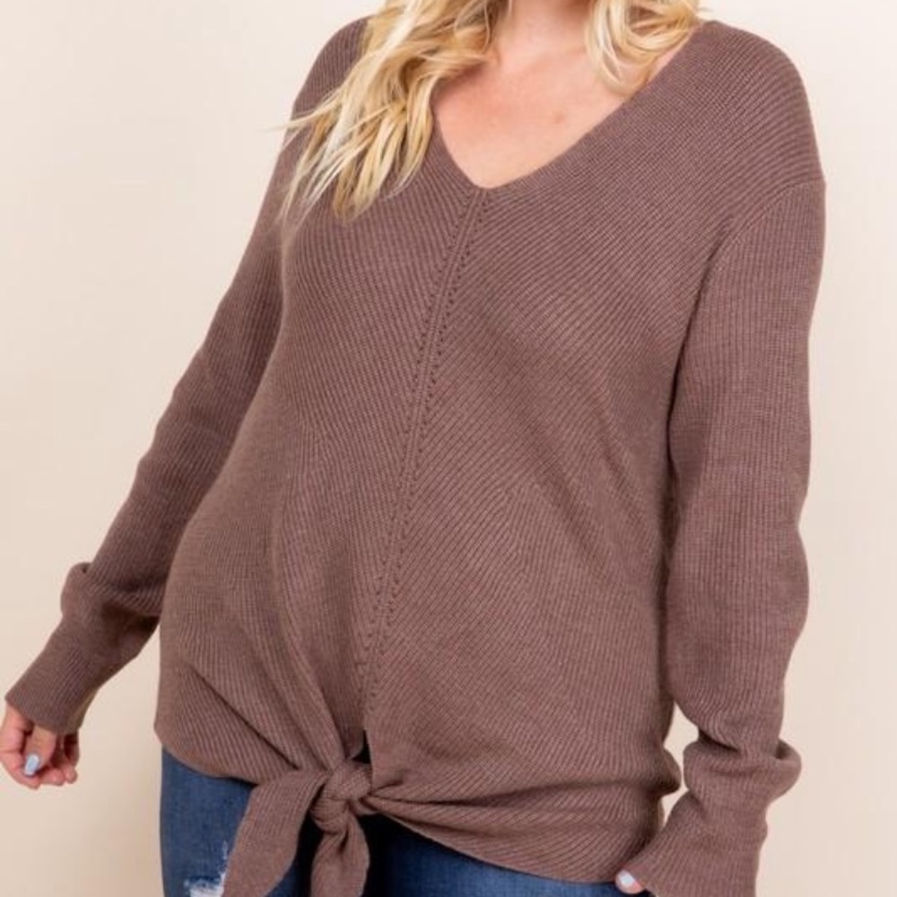 ❤️ plus size mocha sweater